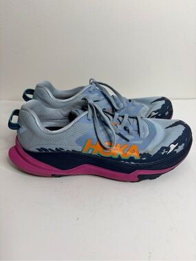 Hoka Torrent 4 Shoes Womens US 10 B Blue Pink Trail Running Light Comfy Athletic